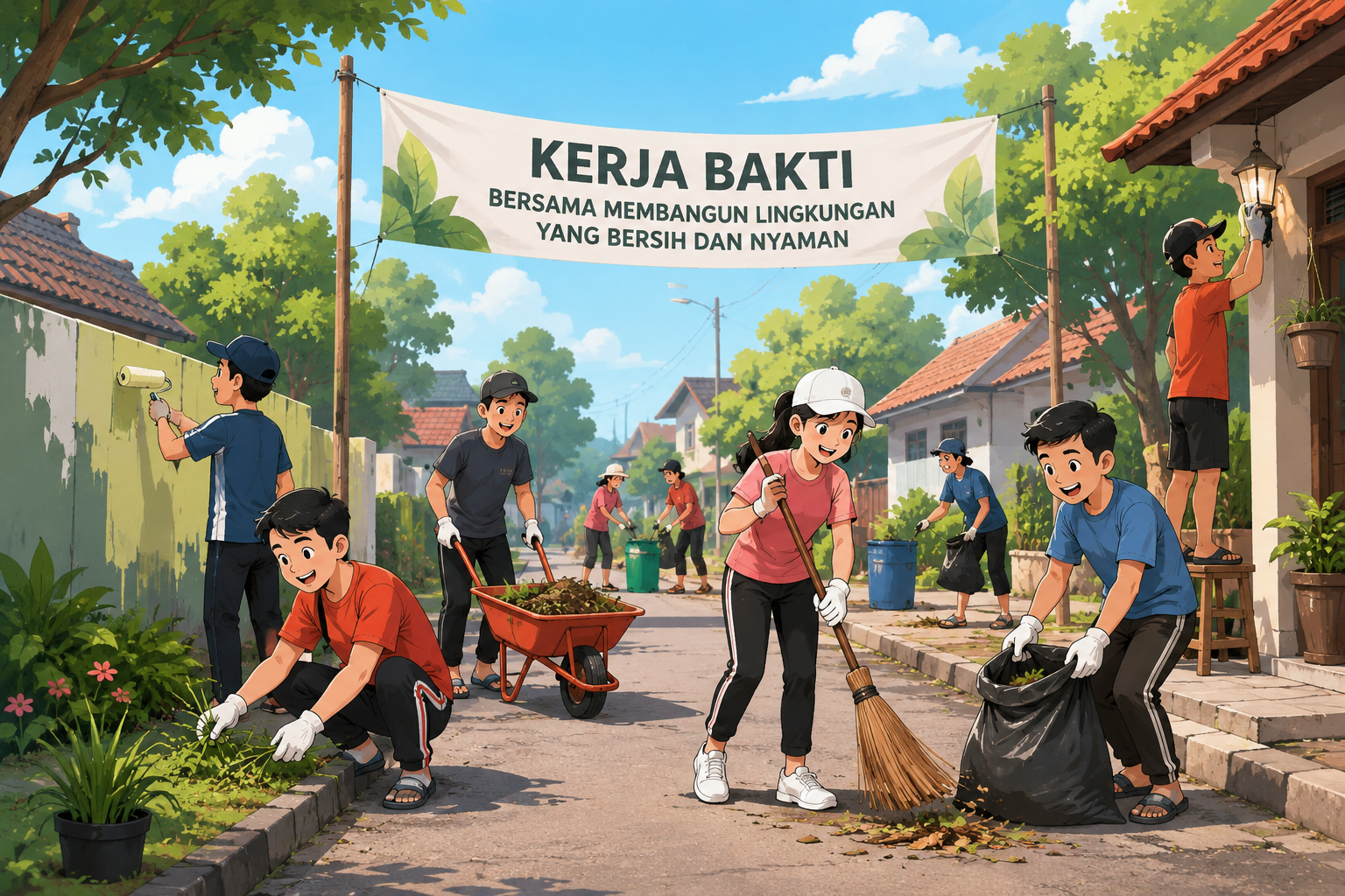 Kegiatan kerja bakti WANGSID